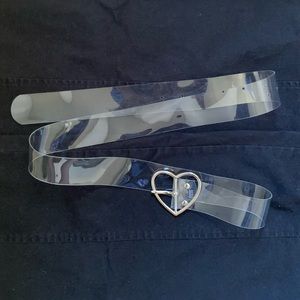 Clear heart shaped belt (SOLD)